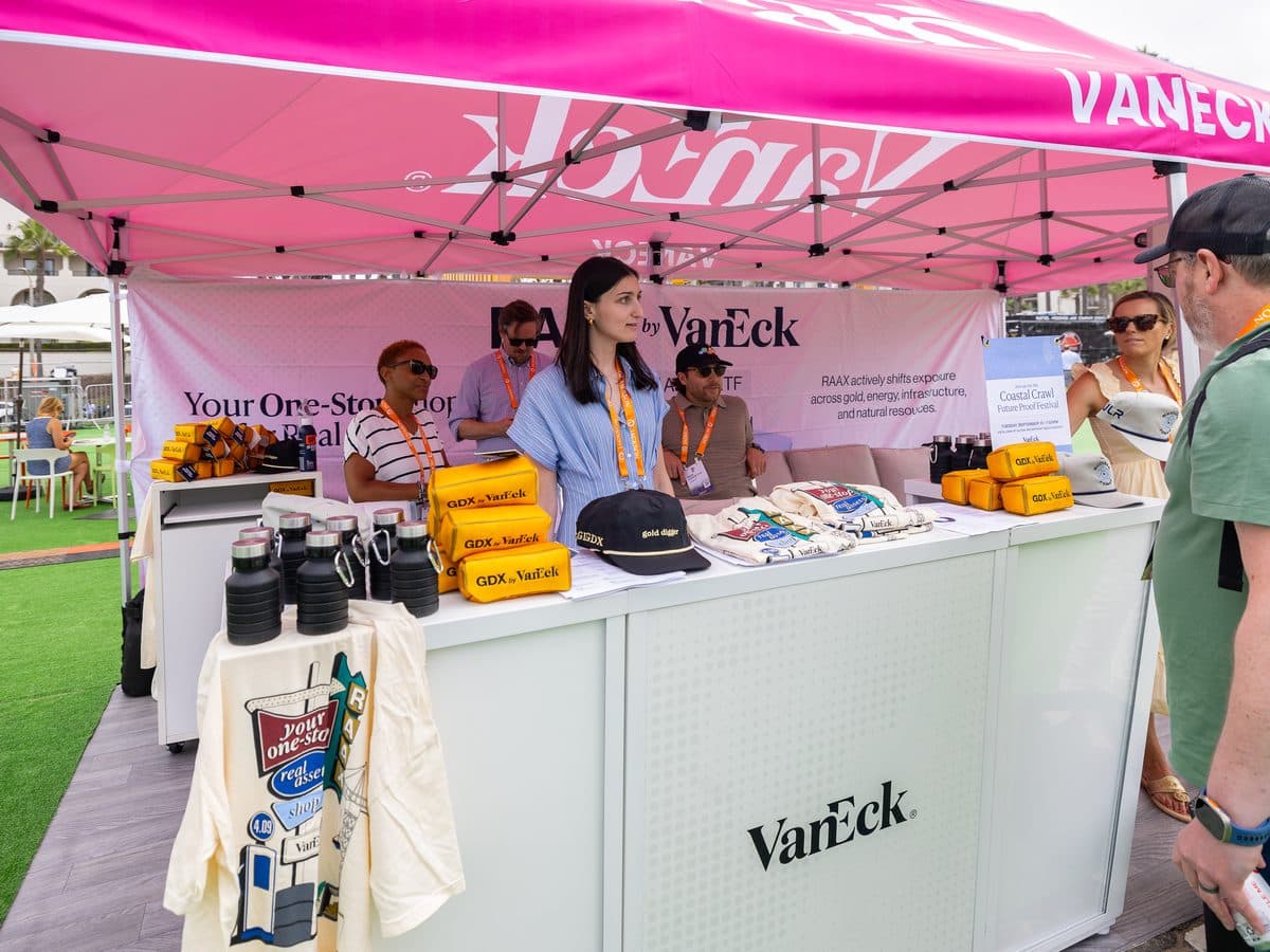 Sponsor booth activation at a festival